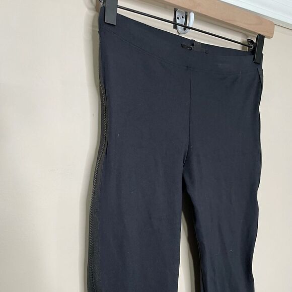 David Lerner Black Full Zip Sides Leggings - Picture 5 of 9